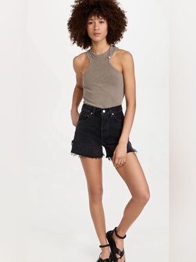 AGOLDE Dee Vintage  High-Rise Denim Shorts